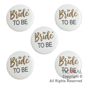 PINS BRIDE TO BE PACK X 5 X 1